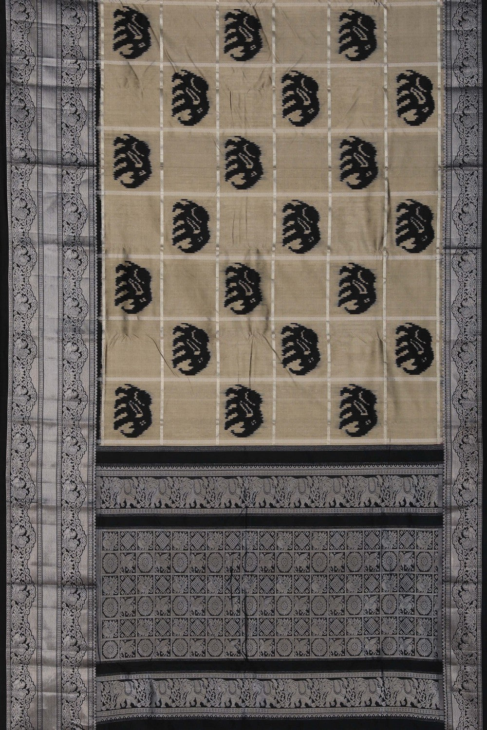 Image of Pochampally Ikat Silk Saree